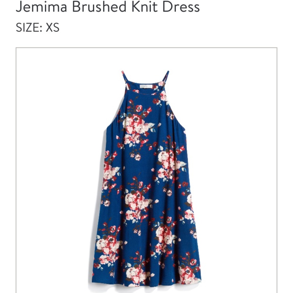Knit floral dress